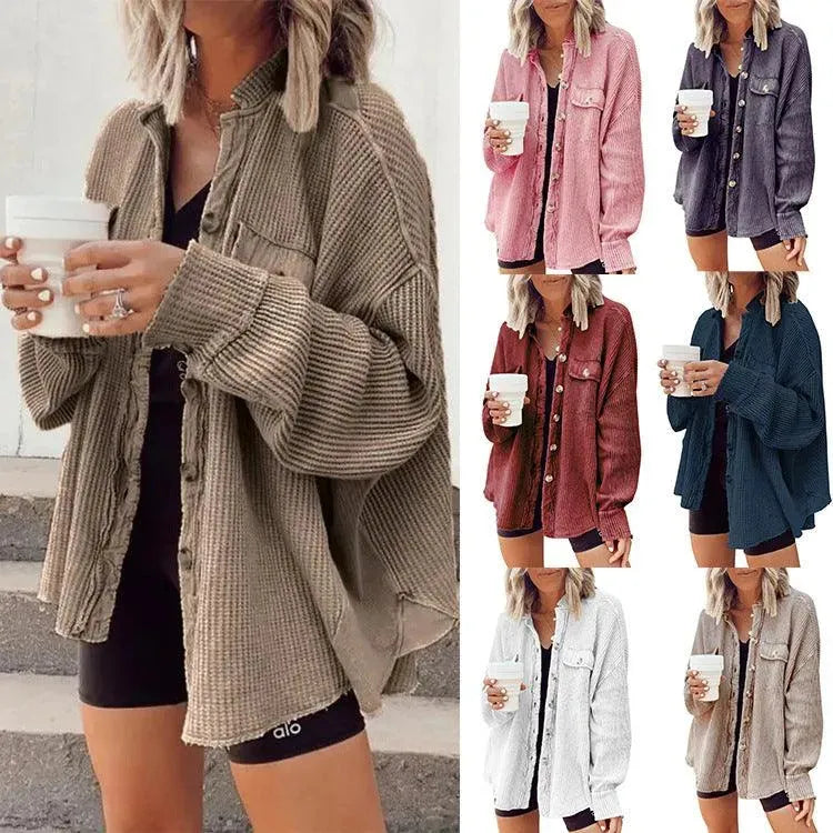 Valenzora | Women's irregular shirt jacket