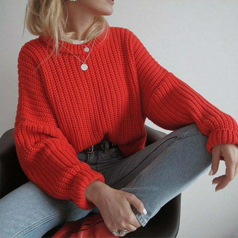 Valenzora | Lässiger, fester Strickpullover