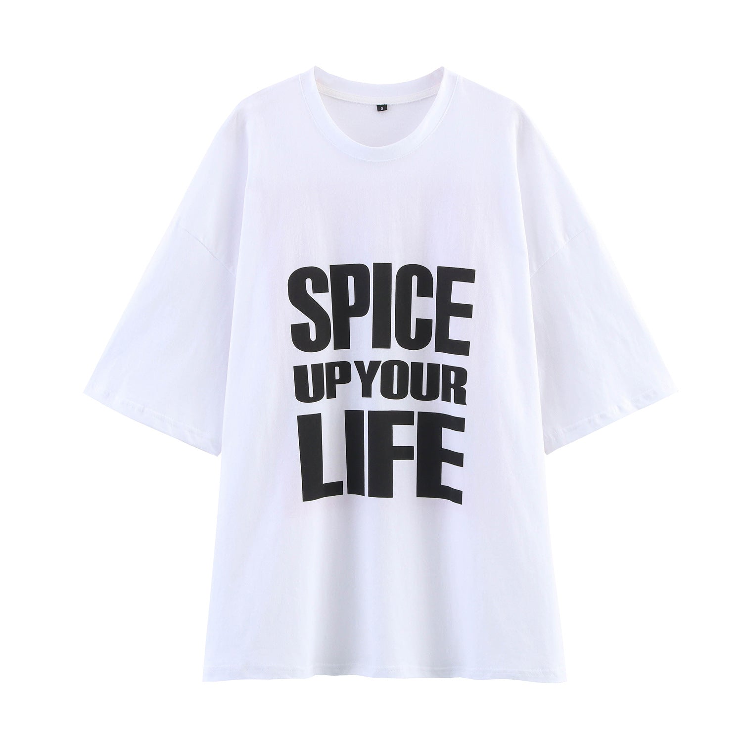 Oversized T-Shirt für Damen mit auffälligem Grafikdruck, Größe