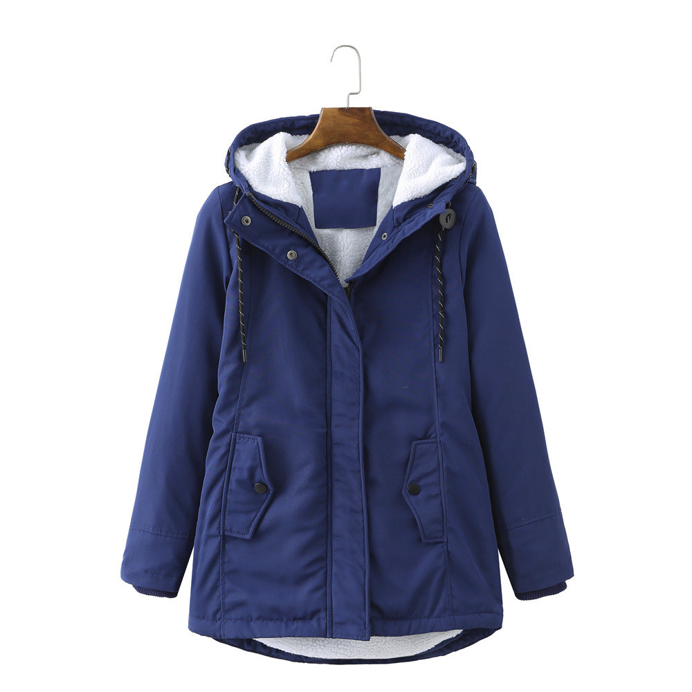 Valenzora | Casual winter jacket with fur lining for women