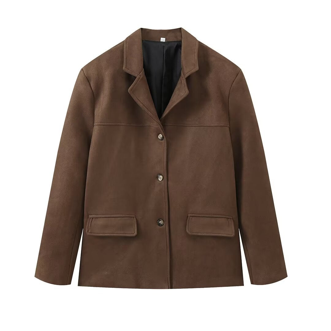 Women's suede blazer jacket SIZE