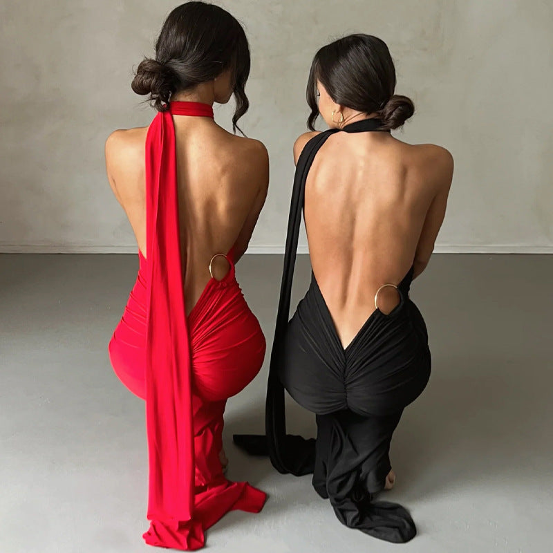 Valenzora | Sexy Backless Slim Fit Sleeveless Elegant Evening Dress