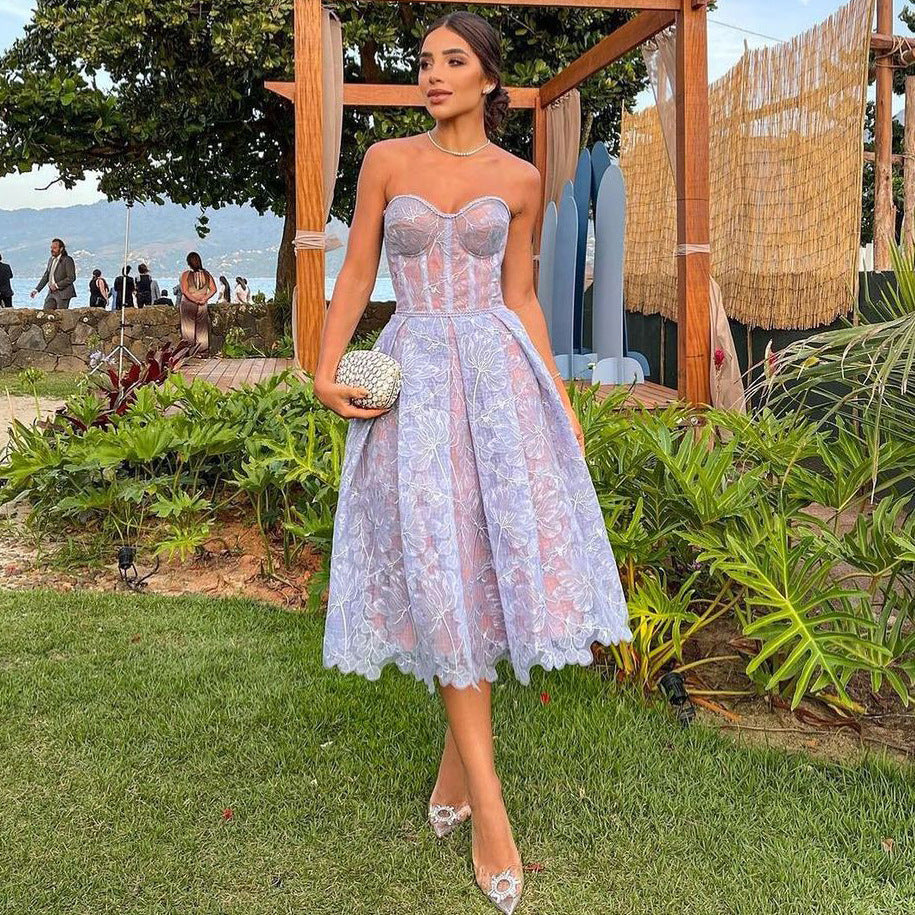 Valenzora | Lace Cocktail Dress for Women