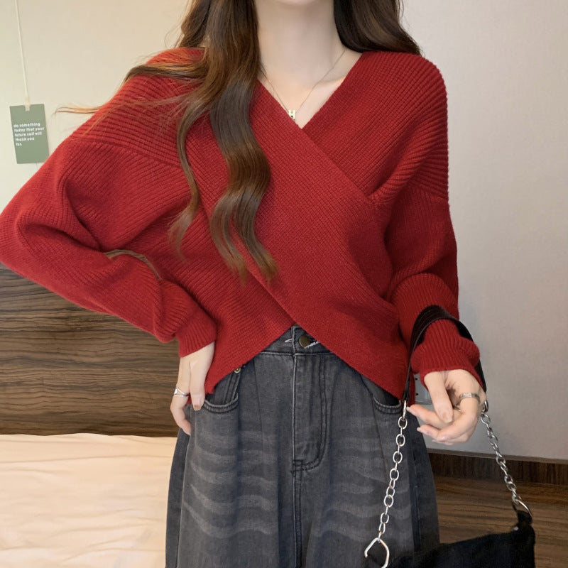 Valenzora | My Heart Plus Size Crop Sweater