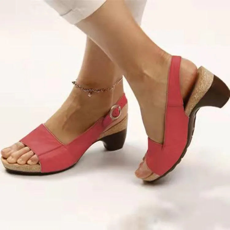 Valenzora | Damen-Sandalen mit Blockabsatz