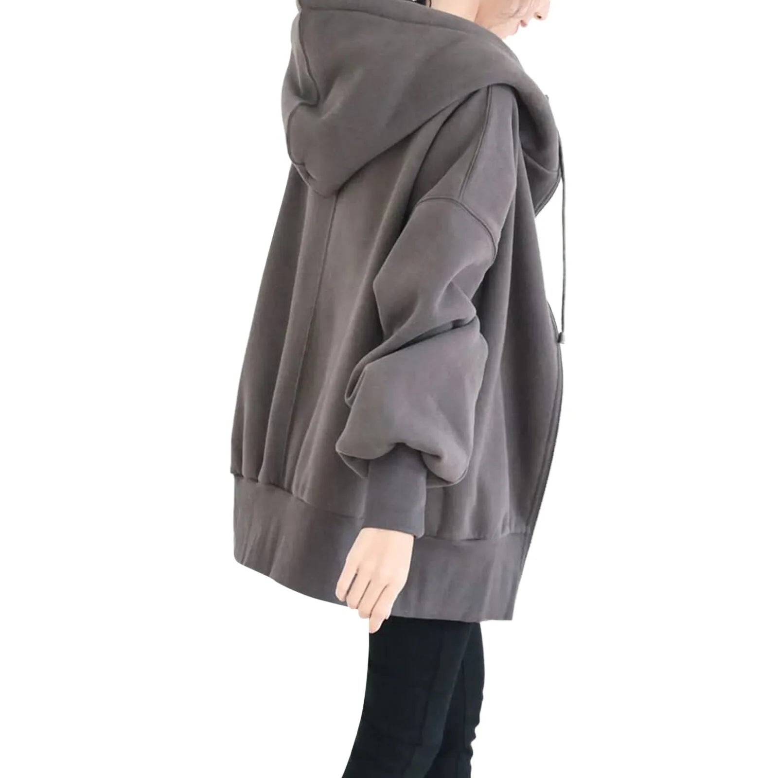 Valenzora | Hooded Long Zip-Up Fleece Hoodies