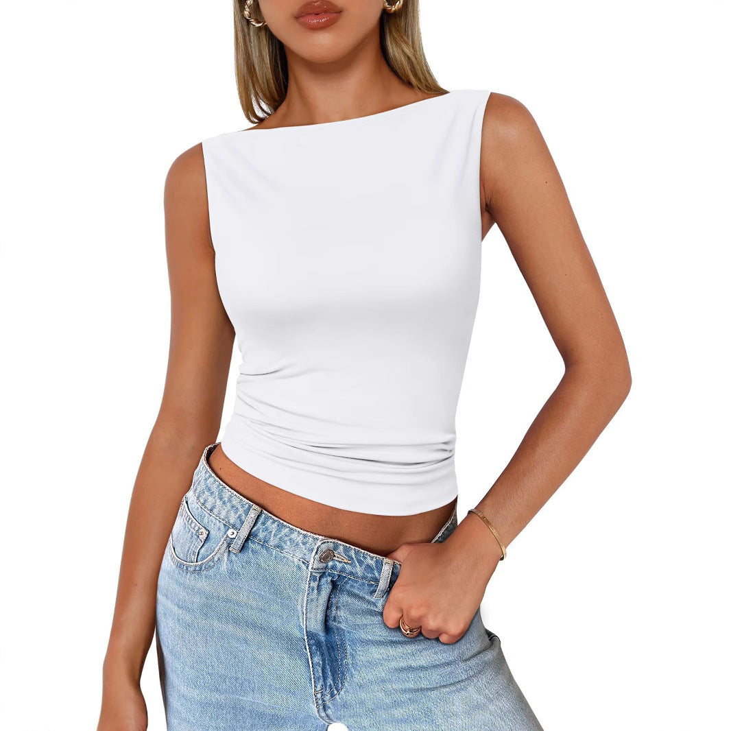 Valenzora | Sleeveless slim fit tank top
