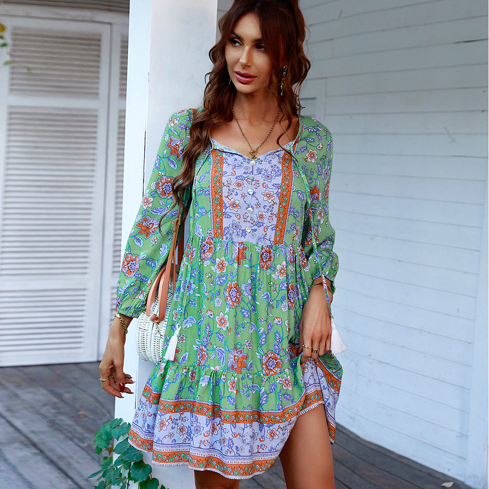 Valenzora | Positionierungsblume kurzer Rockkleid