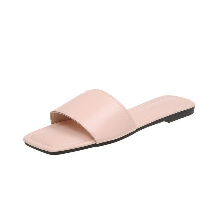 Women's open toe-post mules with an elegant design, size S