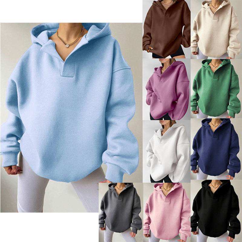 Women's Oversized Hoodie with Kangaroo Pocket, Size