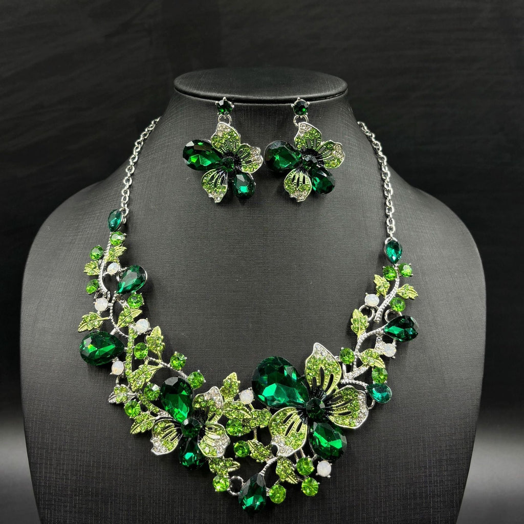 Valenzora | Bridal Jewelry Flower Necklaces and Earrings