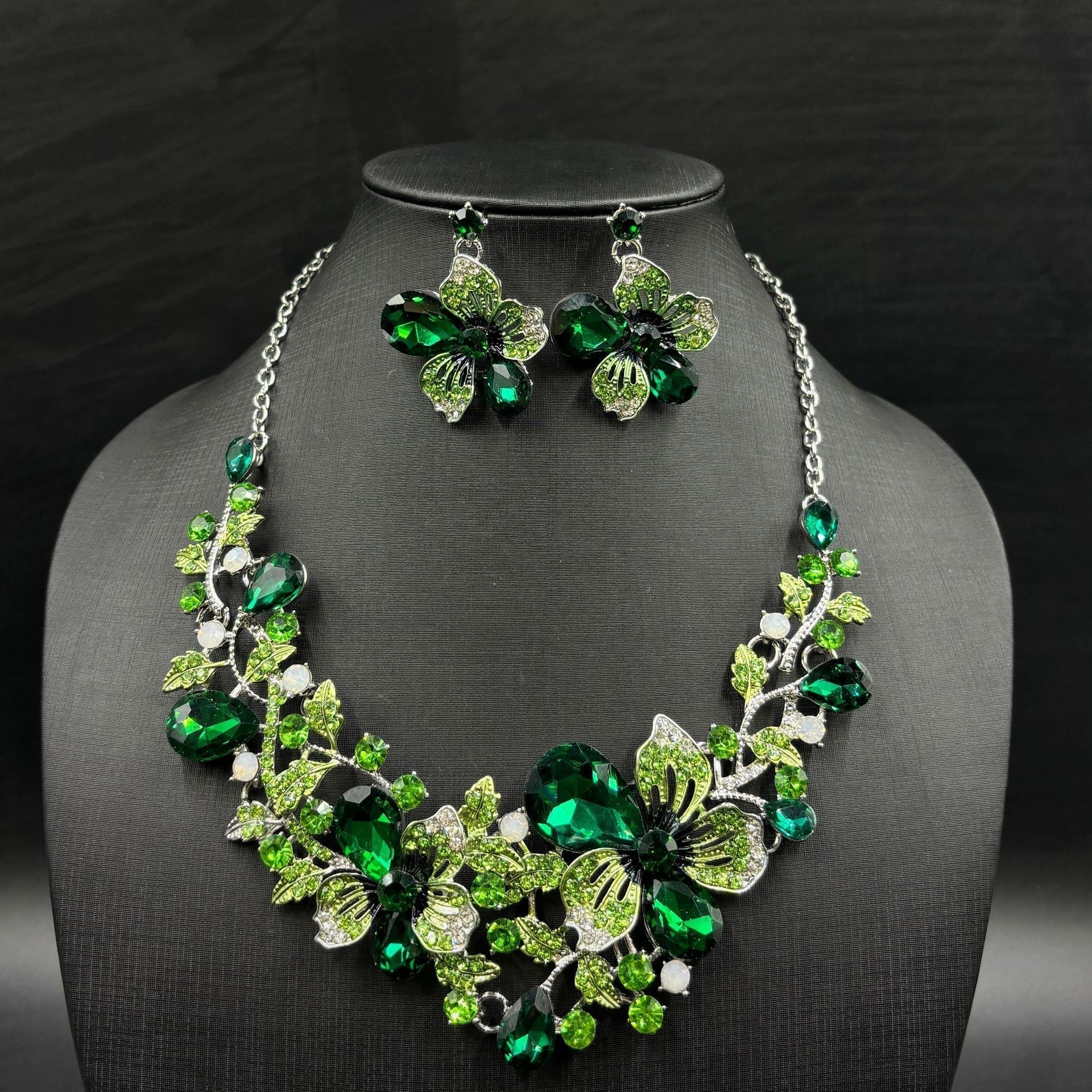 Valenzora | Bridal Jewelry Flower Necklaces and Earrings