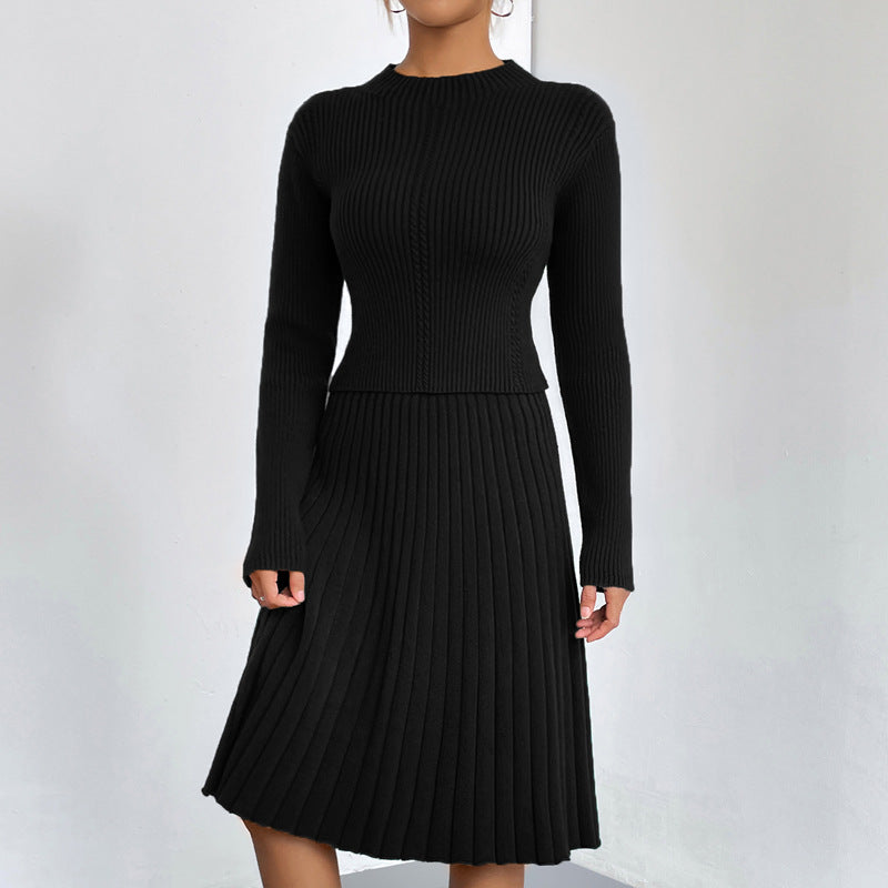 Valenzora | A-line skirt knit sweater set