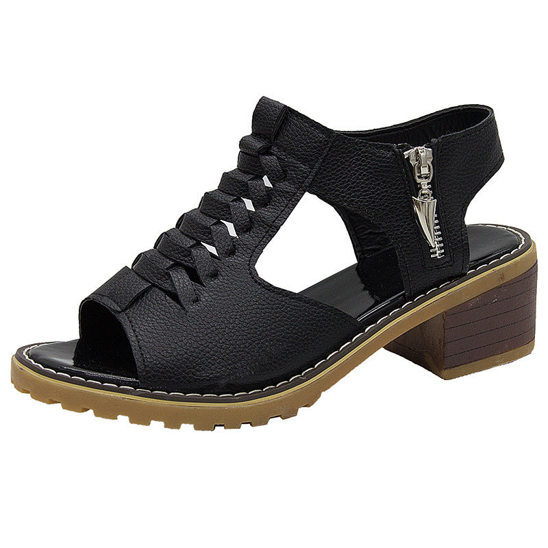 Valenzora - Orthopädische Sandalen mit Absatz | Bequeme Damensandalen mit Spitzen-Design
