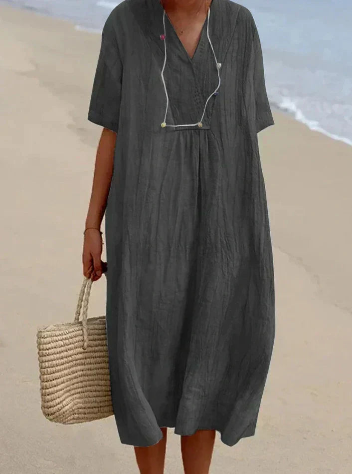 Valenzora | Cotton-linen dress