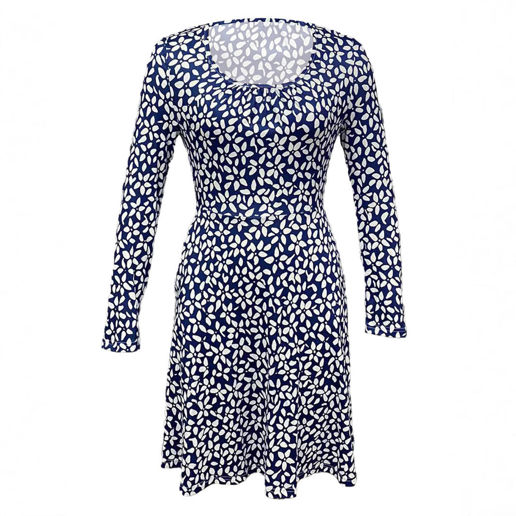 Damen Blusenkleid mit floralem Design und praktischen Taschen Drune