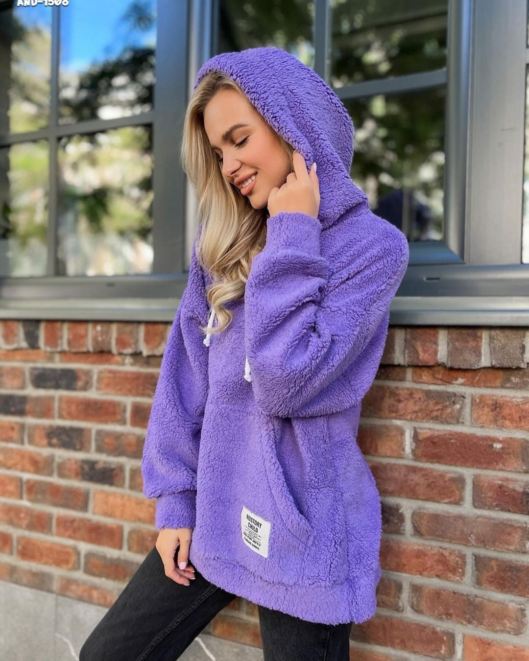 Women's Cozy Fleece Hoodie, Size