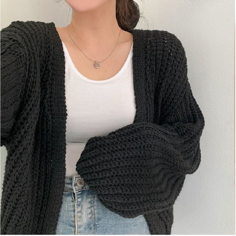 Valenzora | Offener grob gestrickter Cardigan für Damen