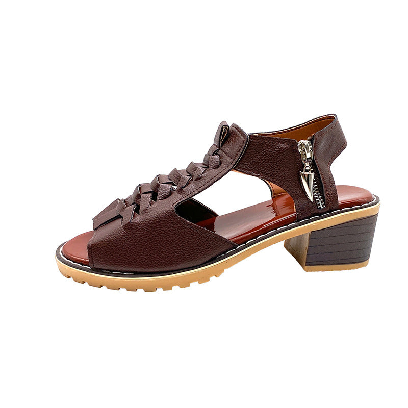 Valenzora - Orthopädische Sandalen mit Absatz | Bequeme Damensandalen mit Spitzen-Design