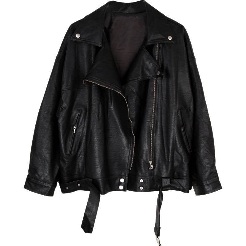 Valenzora | Oversized leather jacket
