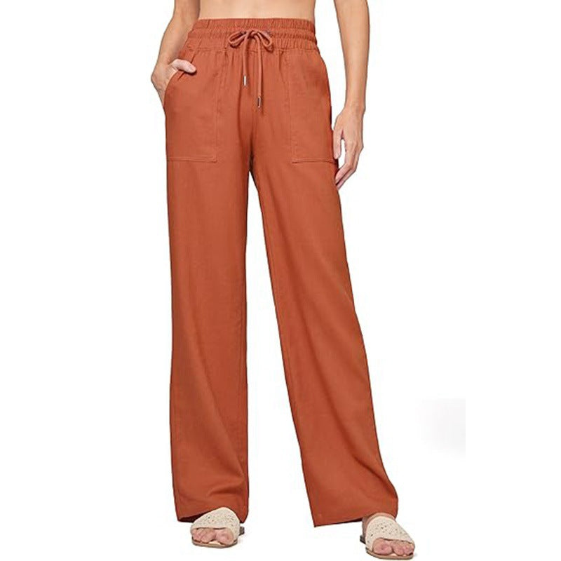 Damen bequeme weite Sommerhose Größe