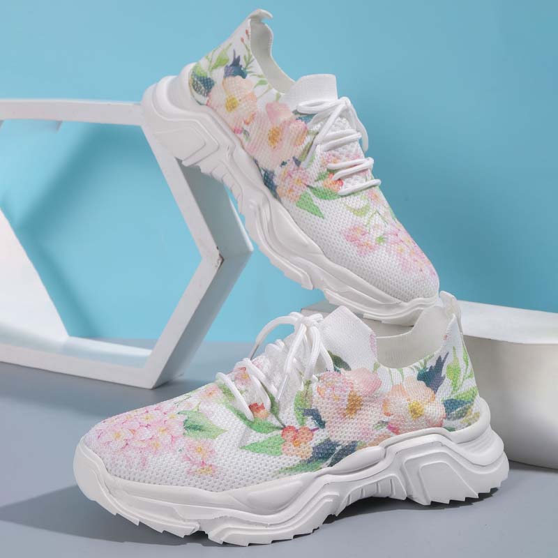 Valenzora | Sneakers für Damen mit weitläufigem Blumenmuster