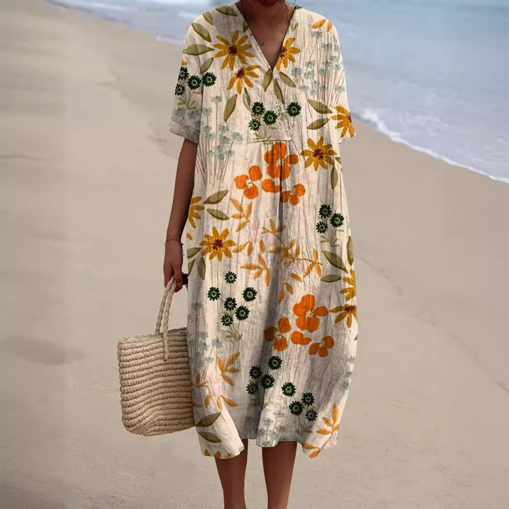 Valenzora | Dress with vibrant floral pattern