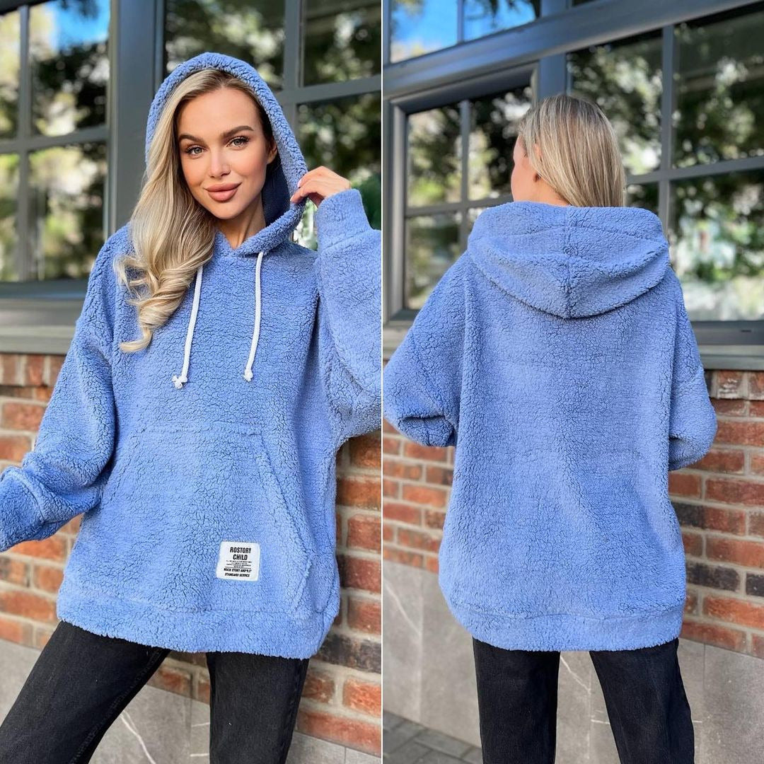 Women's Cozy Fleece Hoodie, Size