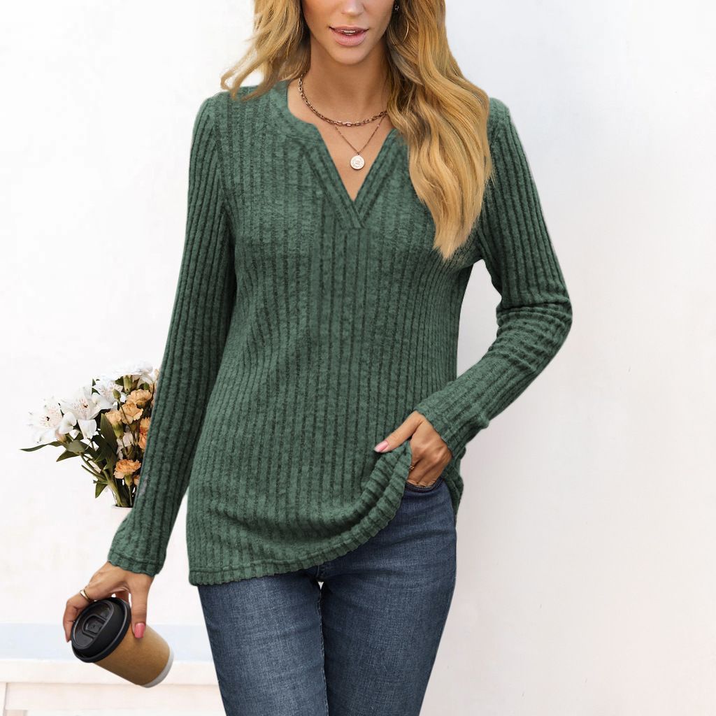 Women's striped sweater in a relaxed fit by Valenzora