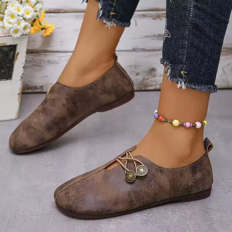 Women's comfortable and stylish slippers with decorative lacing details, size [size missing]