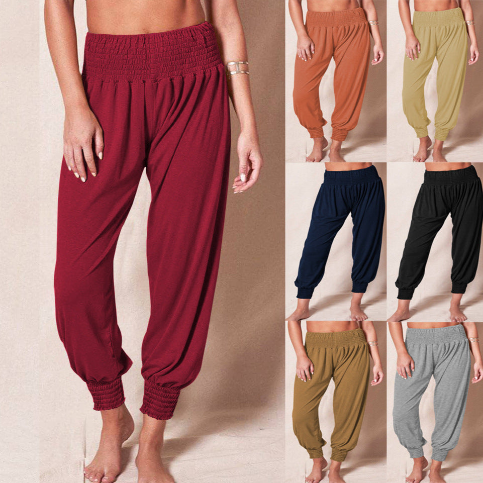 Luftige Sommerhose für Damen mit Gummibund, Größe