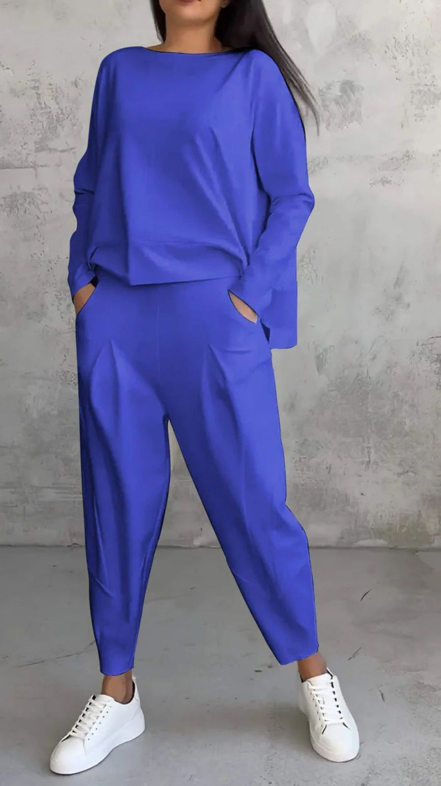 Women's casual two-piece set made of high-quality fabric, size