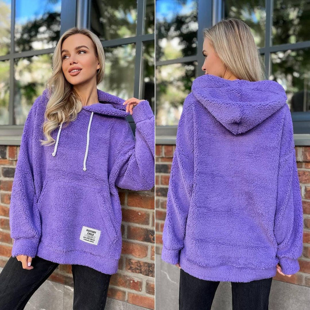 Women's Cozy Fleece Hoodie, Size