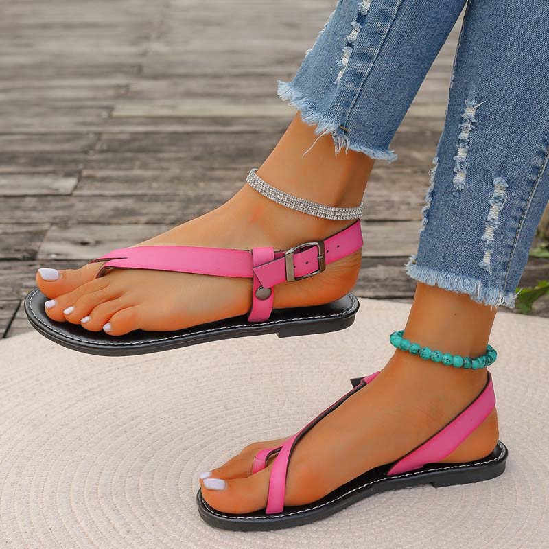 Valenzora | Minimalist Sandals with Buckle for Women