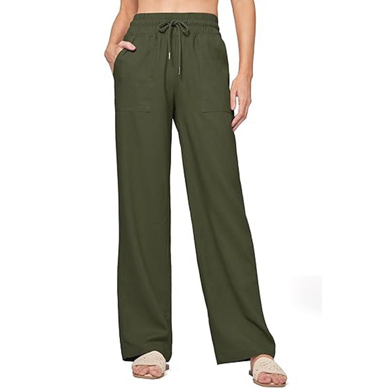 Damen bequeme weite Sommerhose Größe