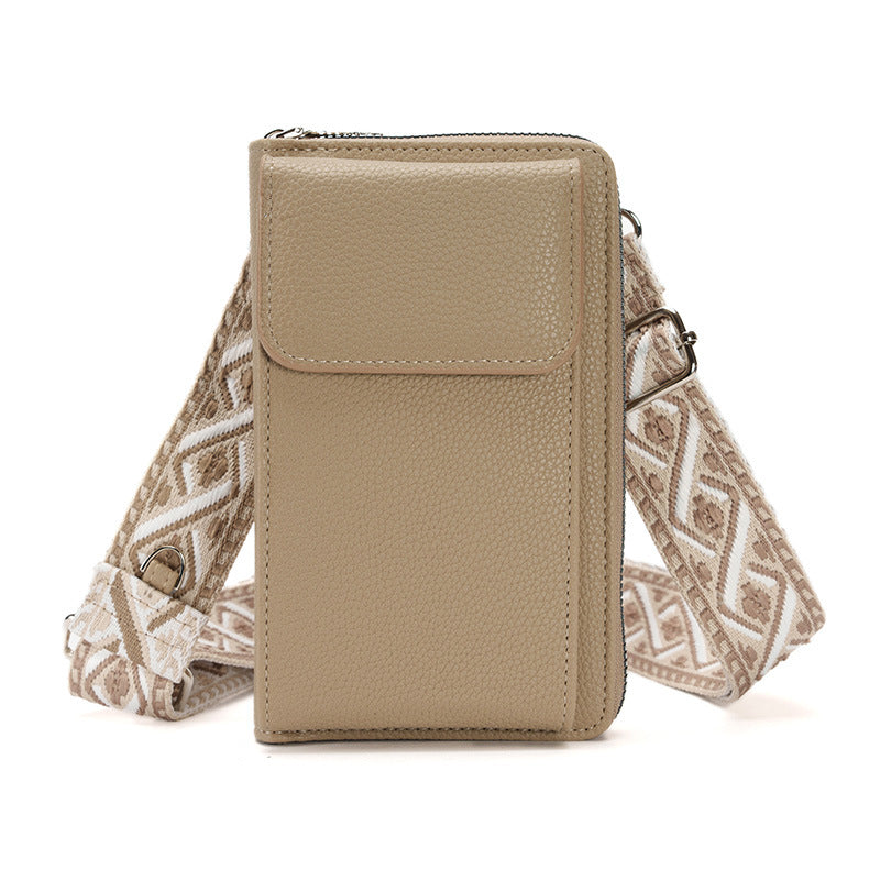 Valenzora shoulder bag with cell phone compartment