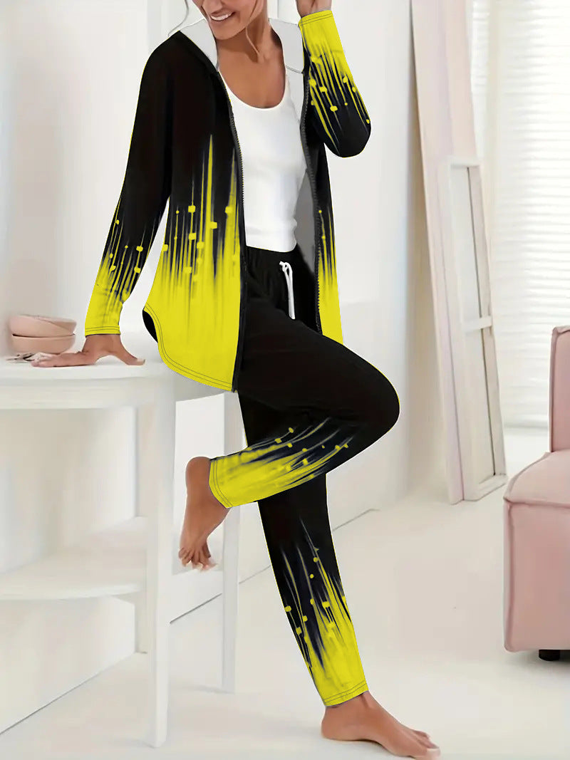Women's tracksuit with unique gradient effects, size