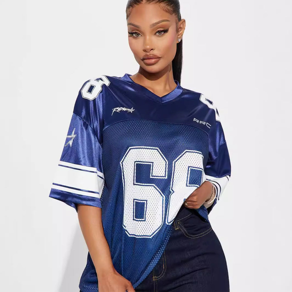 Valenzora | Relaxed sporty short-sleeved jersey T-shirt