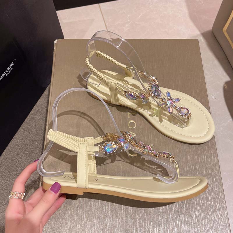Valenzora | Glitzernde Sandalen mit Strass