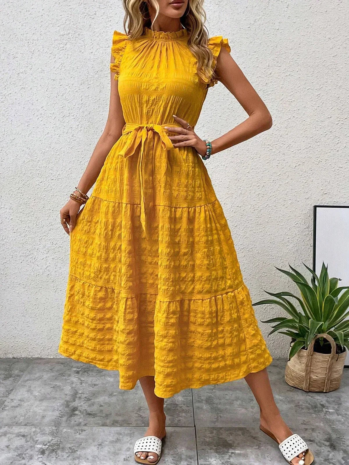 Valenzora | Charmantes Baumwoll-Midikleid