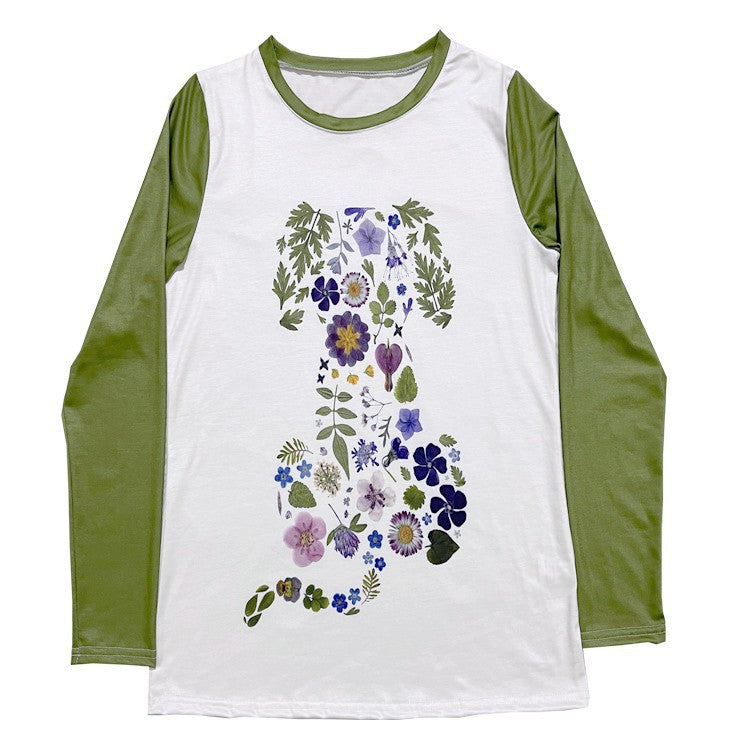 Valenzora | Florales Rundhals-T-Shirt