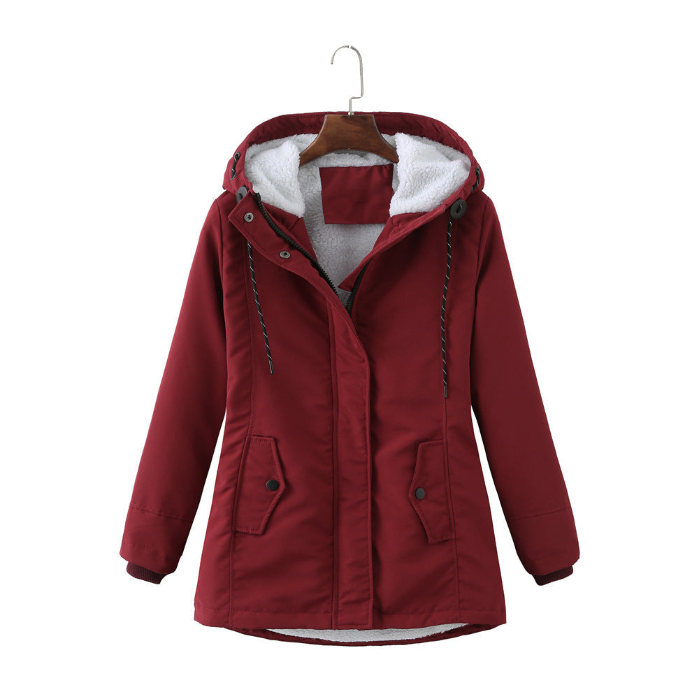 Valenzora | Casual winter jacket with fur lining for women