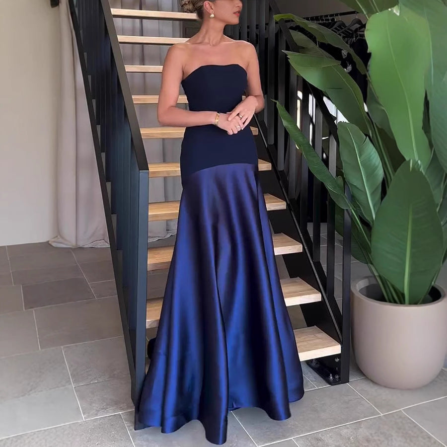Damenabendkleid mit elegantem Bustier-Oberteil und fließendem Saum, Größe Valenzora