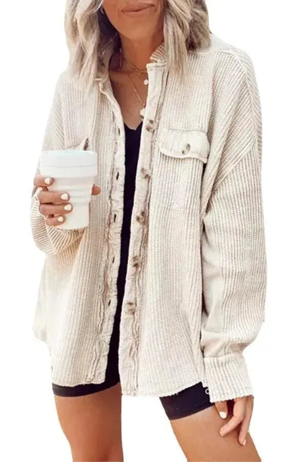 Valenzora | Women's irregular shirt jacket