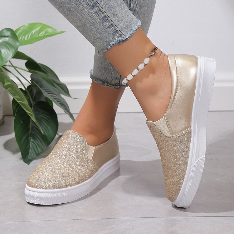 Women's glitter slip-on sneakers SIZE