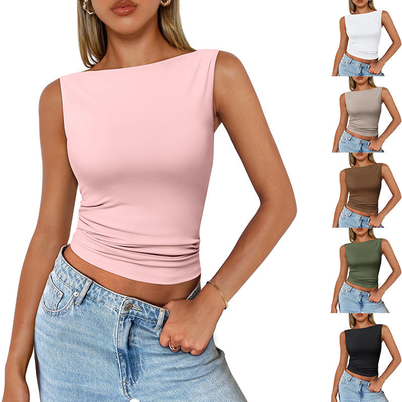Valenzora | Sleeveless slim fit tank top