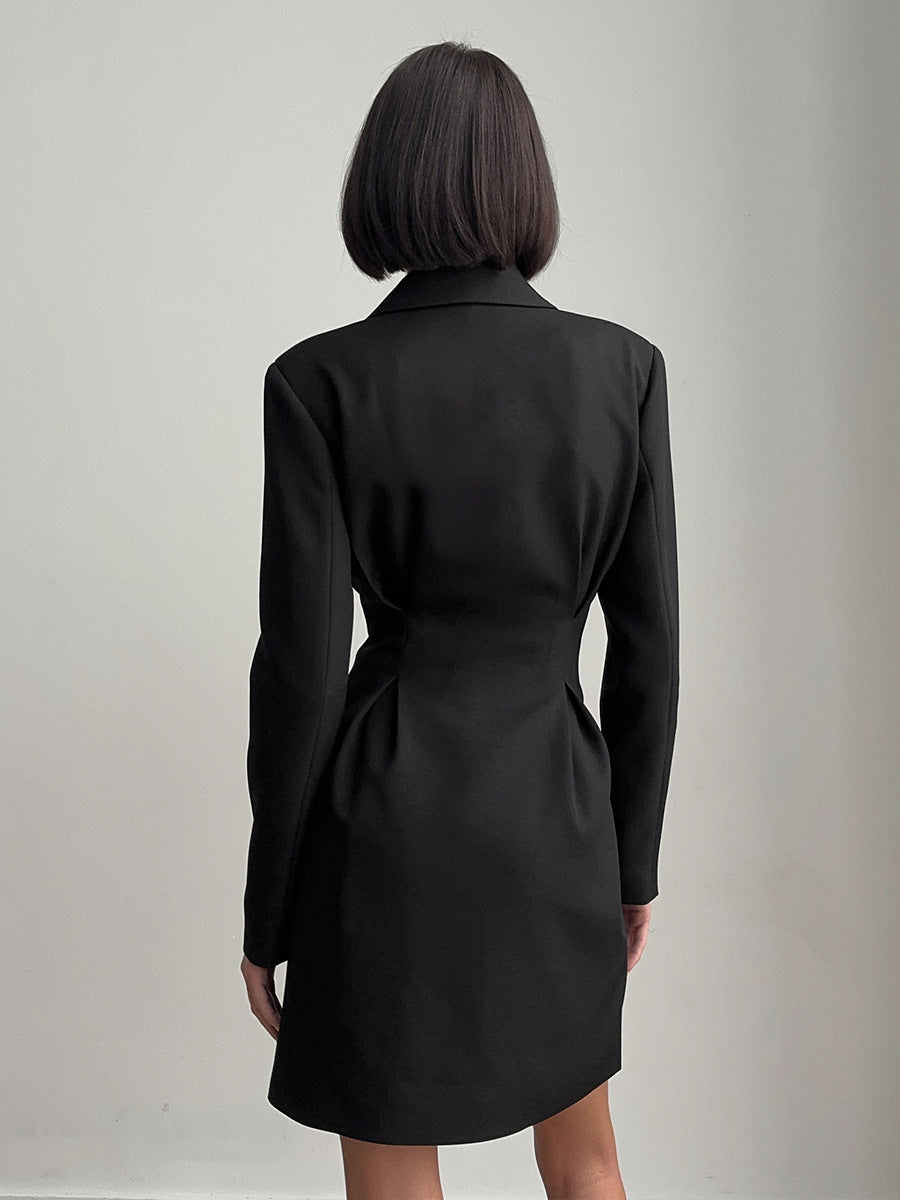 Women's blazer dress in an oversized cut, size S