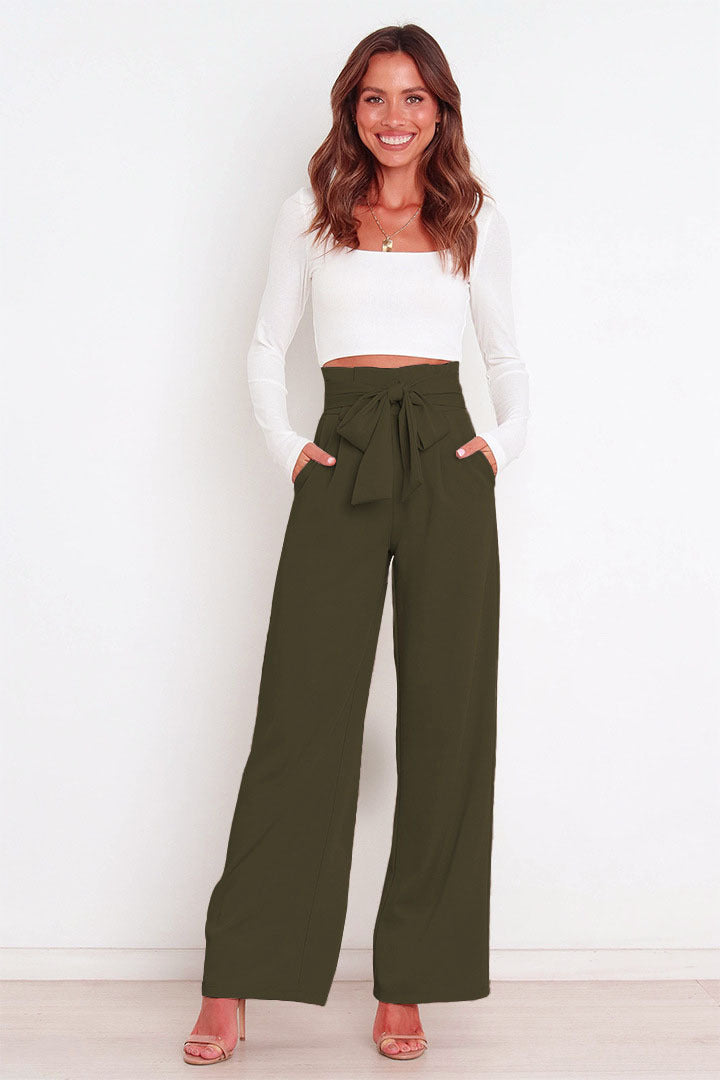 Valenzora | Stylish lacing bow summer trousers