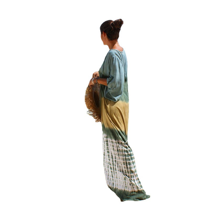 Valenzora | Printed beach holiday bikini throw robe