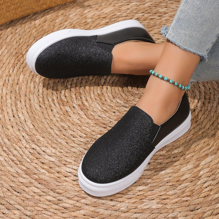 Women's glitter slip-on sneakers SIZE
